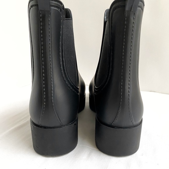 Jeffery Campbell Black Chelsea Rain Boot - Picture 5 of 9
